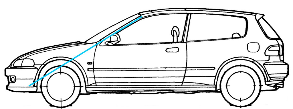  Honda Civic EG CARS Coloring Pages | Kids Coloring pages