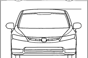 Honda Civic Family CARS Coloring Pages | Kids Coloring pages
