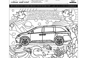 Honda Family CARS Coloring Pages | Kids Coloring pages