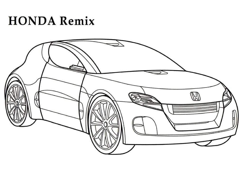  Honda Remix CARS Coloring Pages | Kids Coloring pages