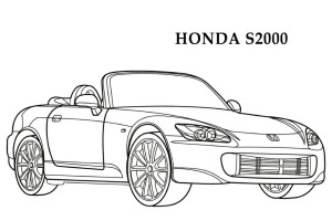 Honda S2000 CARS Coloring Pages | Kids Coloring pages