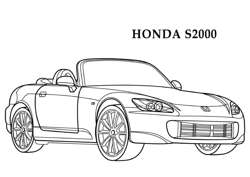  Honda S2000 CARS Coloring Pages | Kids Coloring pages
