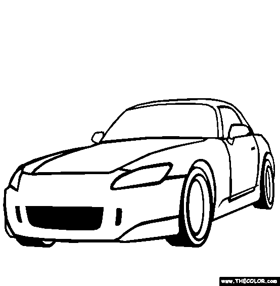 Honda S2000 Kids CARS Coloring Pages | Kids Coloring pages