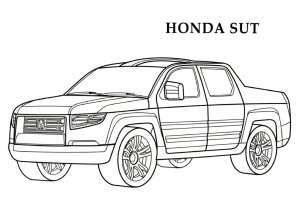 Honda SUT CARS Coloring Pages | Kids Coloring pages