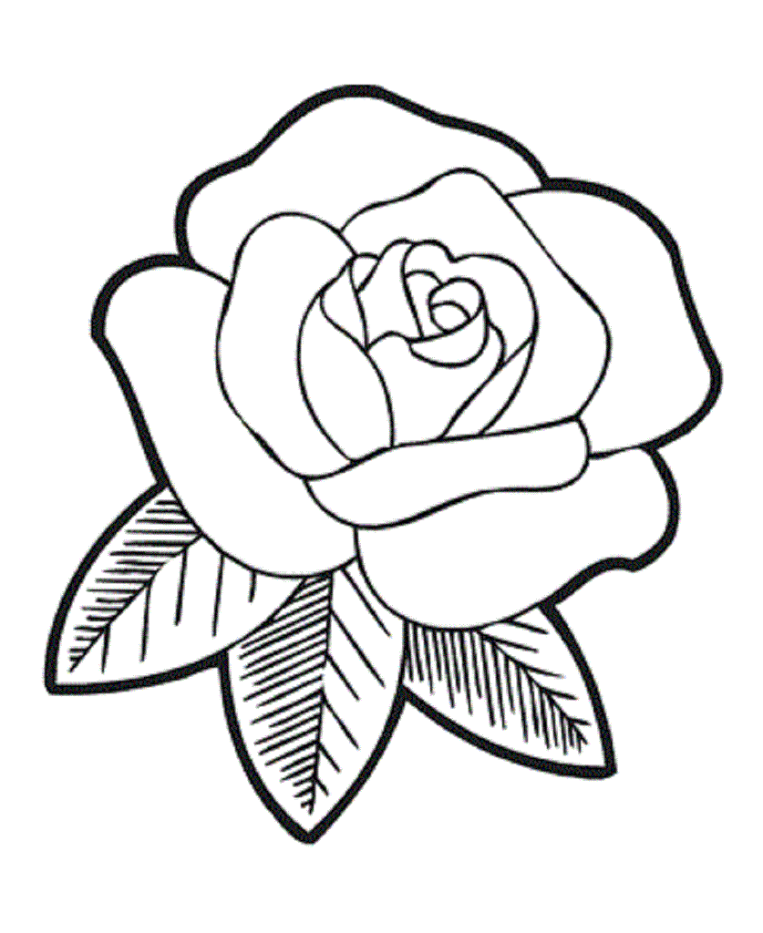 Mothers day Rose Flowers Coloring pages
