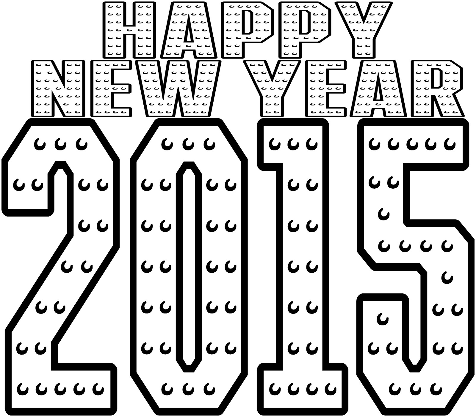  Happy New Year 2015 Preschool Coloring Pages | Kids coloring pages