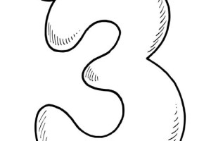 Mr number 3 Coloring pages for kids