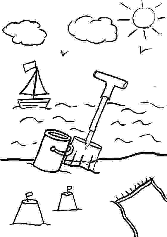  Summer Beach Kids Coloring Pages