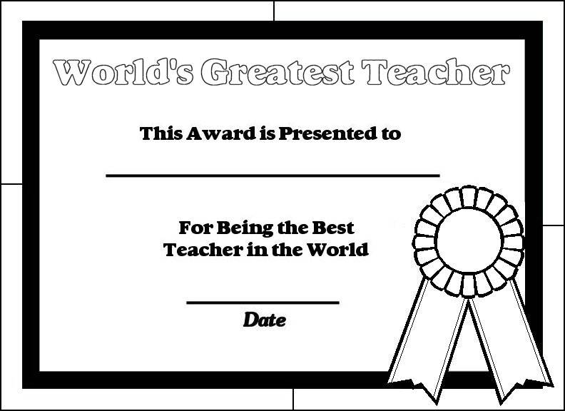  Certificate Teacher Coloring Online Pre school
