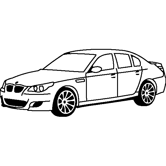 M5 BMW Car Pictures to Color Printable Coloring Pages for Kids