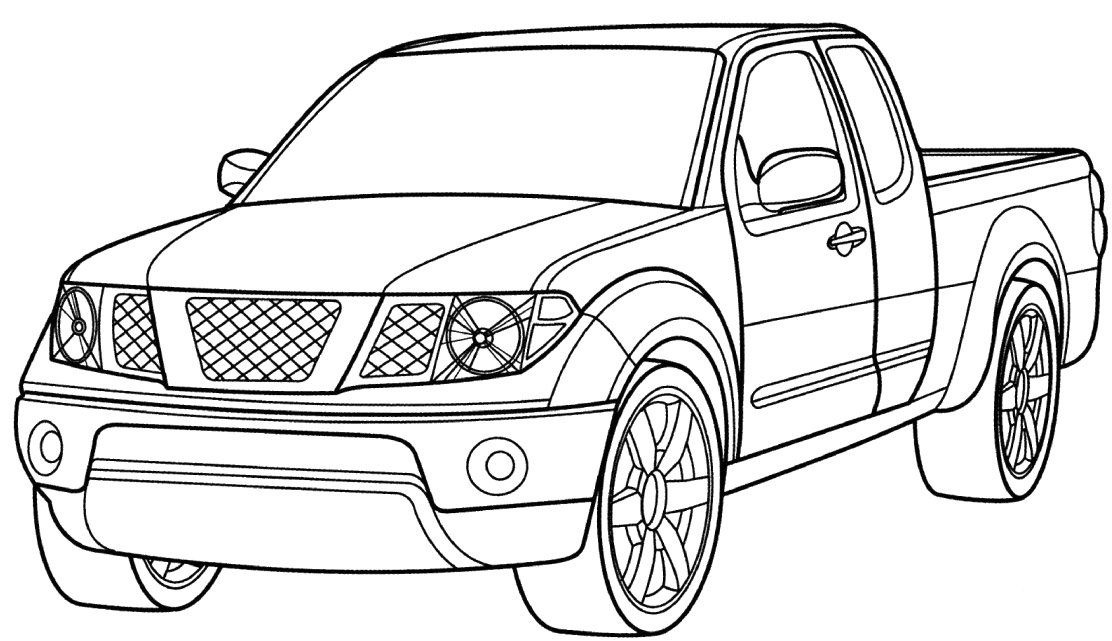  Nissan Titan Truck Printable Coloring Pages for Kids