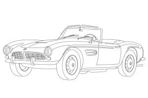 Old BMW Car Pictures to Color Printable Coloring Pages for Kids