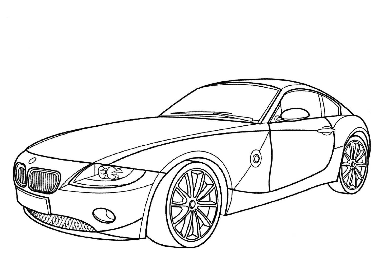  Racing BMW Car Pictures to Color Printable Coloring Pages for Kids