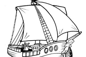 3D Pirate Ship Coloring Pages for Kids | Print Coloring Pages