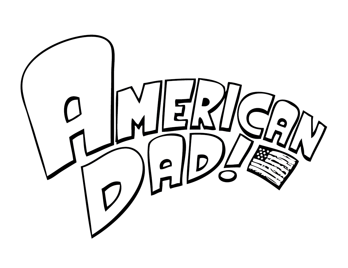  American Dad Logo Coloring Pages For Kids | Print Coloring pages
