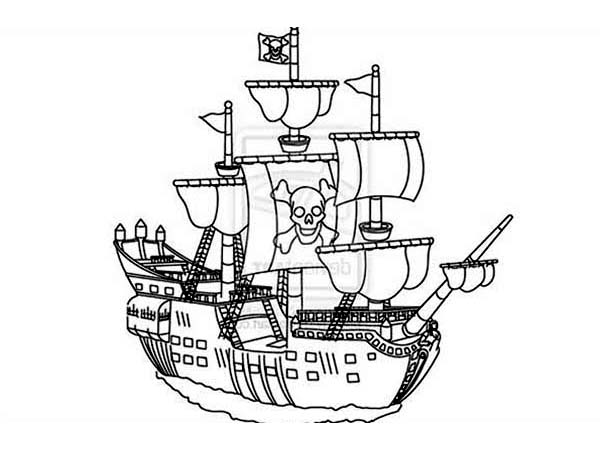  Big Pirate Ship Coloring Pages for Kids | Print Coloring Pages