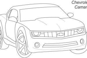 Chevrolet Camaro Coloring Cars