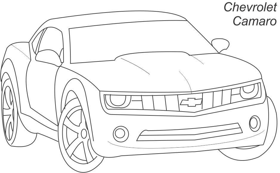  Chevrolet Camaro Coloring Cars