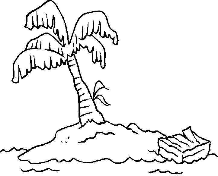 Desert Island Coloring Pages | Print Coloring pages