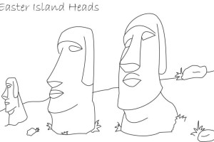 Easter Island Coloring Pages | Print Coloring pages