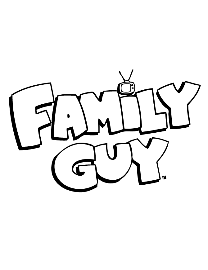 Family Guy Logo Coloring Pages For Kids | Print Coloring pages