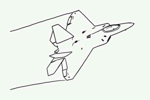 Fighter Airplane Jet Color Pictures | Print Coloring pages | #12