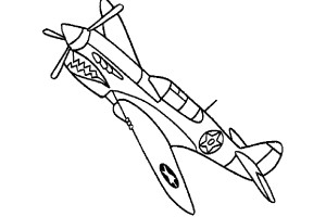 Fighter Airplane Jet Color Pictures | Print Coloring pages | #15