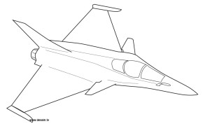 Fighter Airplane Jet Color Pictures | Print Coloring pages | #3