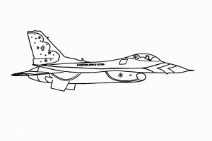Fighter Airplane Jet Color Pictures | Print Coloring pages | #4