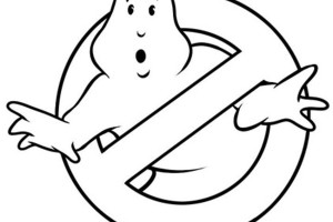 Ghostbusters Logo Coloring Pages For Kids | Print Coloring pages