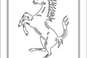 Logo FERRARI Cars Coloring Pages | Print Coloring Pages