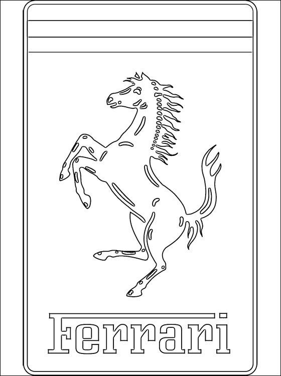  Logo FERRARI Cars Coloring Pages | Print Coloring Pages