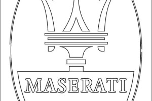 Logo MASERATI Cars Coloring Pages | Print Coloring Pages