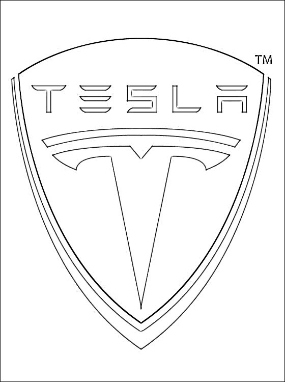 Logo TESLA Cars Coloring Pages | Print Coloring Pages