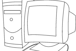 Modern Computer Coloring Pages for Kids | Print Coloring Pages