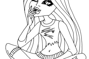 Monster High Girl Coloring pages for Kids
