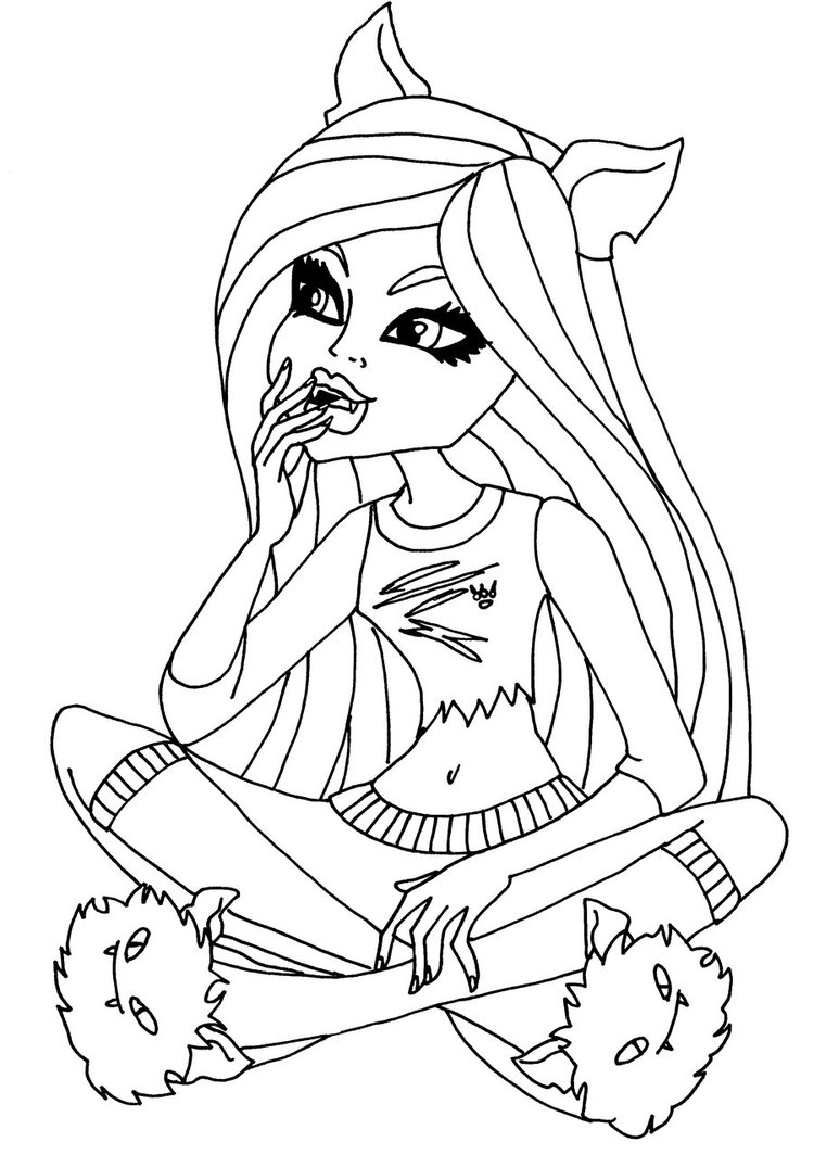 Monster High Girl Coloring pages for Kids