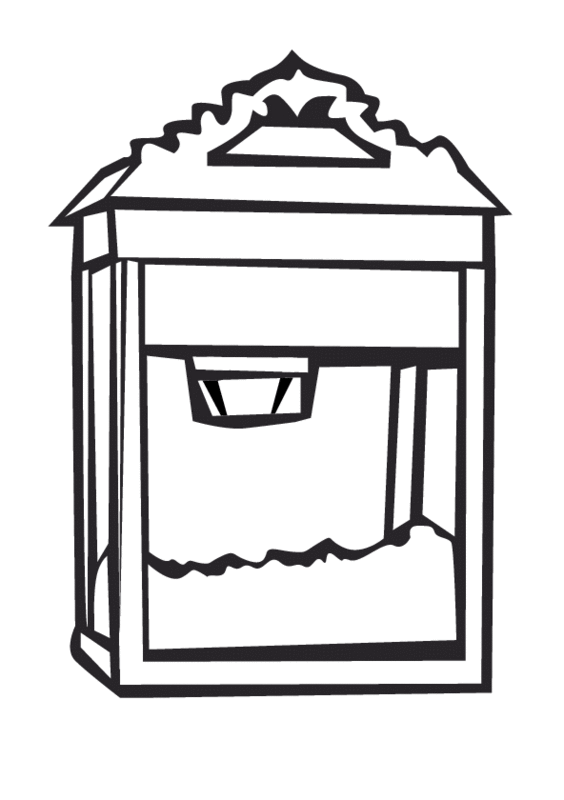 Popcorn Machine Coloring pages