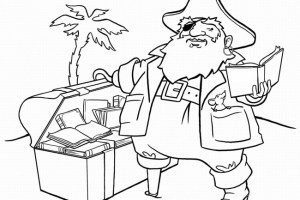 Treasure Pirate Ship Coloring Pages for Kids | Print Coloring Pages