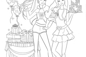Barbie Cake Coloring Pages | Barbie Coloring Pictures