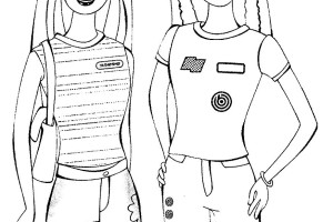 Barbie Fashoin Style Coloring Pages | Barbie Coloring Pictures