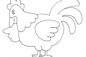 Chicken Coloring Pages Funny Chicken| Animal Coloring Pages