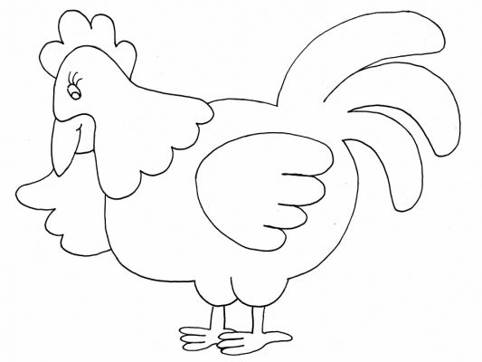  Chicken Coloring Pages Funny Chicken| Animal Coloring Pages