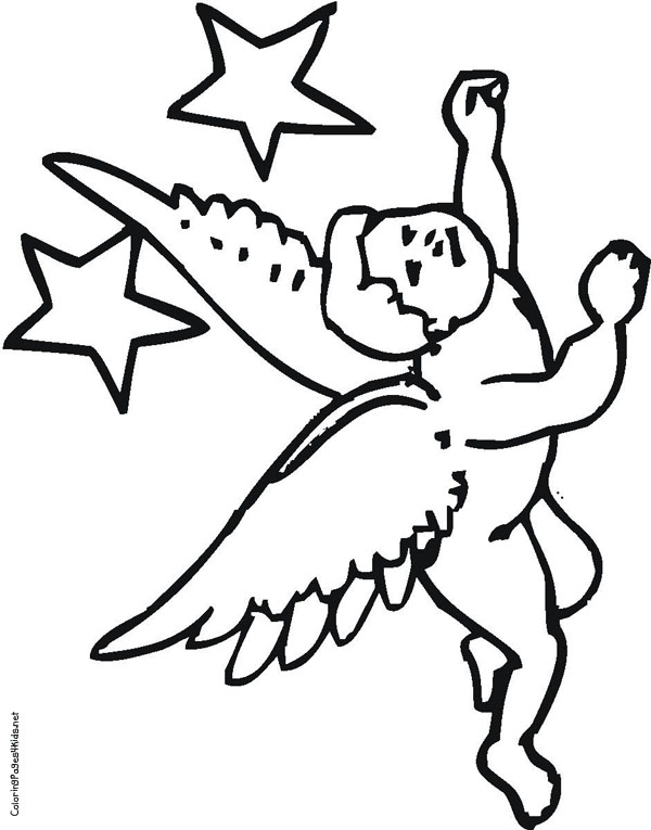 Christmas Angels Coloring Pages | Print Coloring Pages