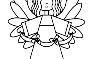 Christmas Time Angels Coloring Pages| Print Coloring Pages