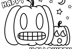 Cool Happy Halloween Coloring Pages for Kids