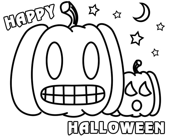  Cool Happy Halloween Coloring Pages for Kids