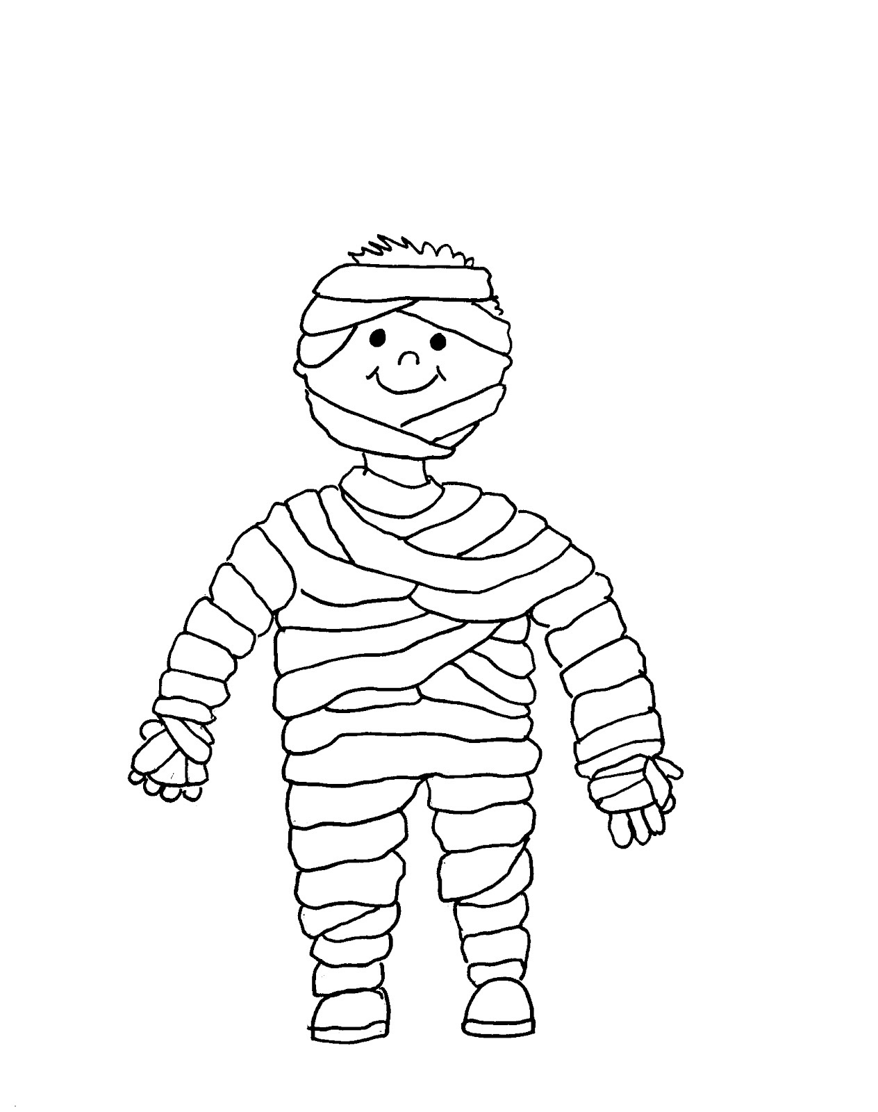  Cute Mummy Print Coloring Pages