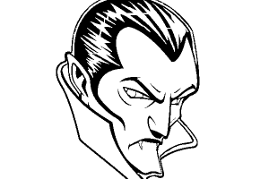 Face Dracula Coloring Pages | Print Coloring Pages