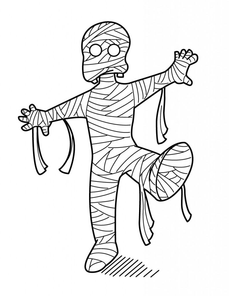  Fantastic Mummy Print Coloring Pages